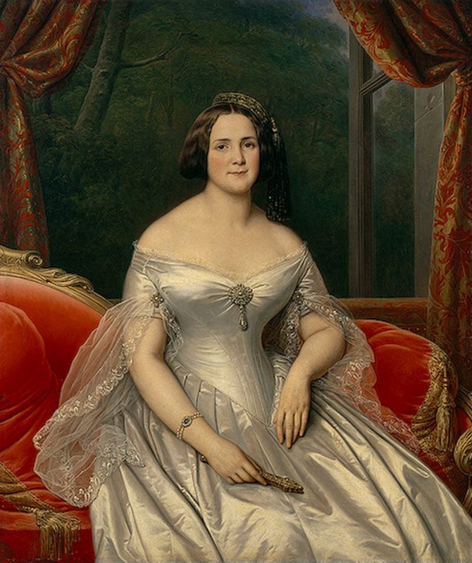 Анна Капури, супруга. Художник Карл Штейбен. 1844 год