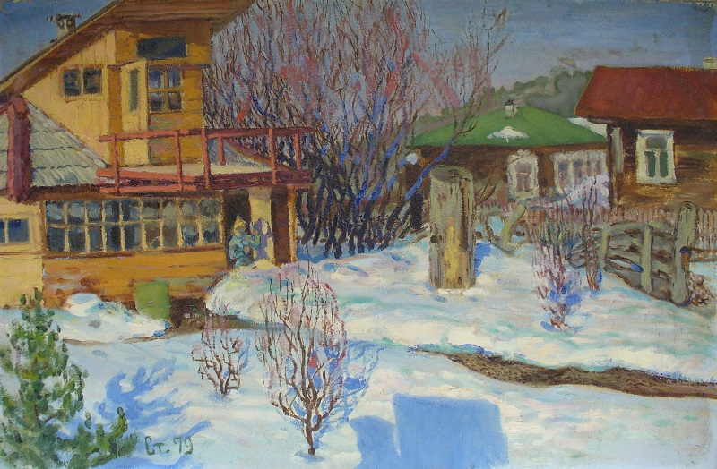 Огород в Курганово. начало зимы. 1980-е г.г.