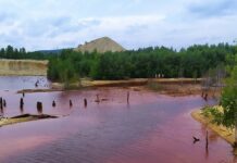 Дегтярский Марс — заброшенный колчеданный карьер — красивое, но жуткое место на Урале