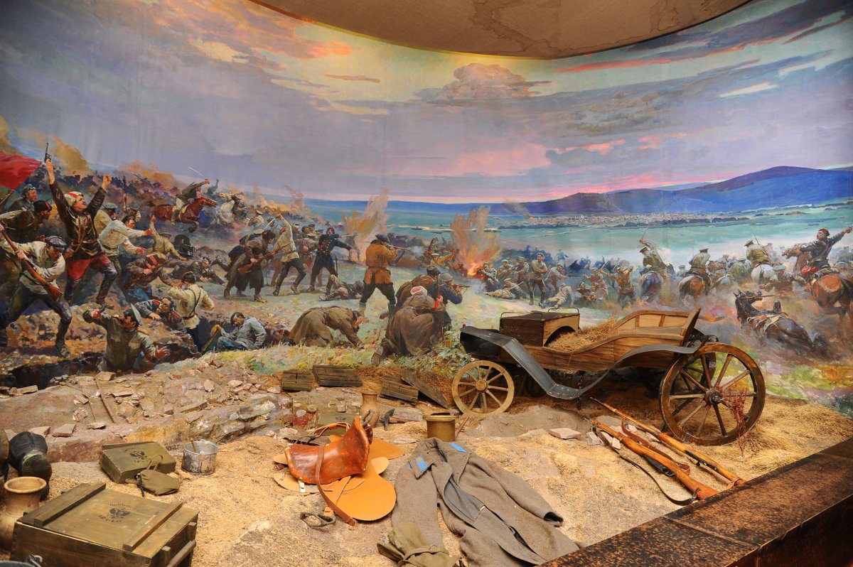 Диорама боя на горе Извоз в Верхнеуральске, не имеющая аналогов в музеях Челябинской области