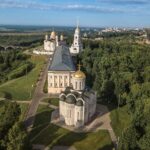 Дмитриевский собор во Владимире, вид сверху