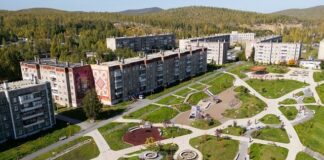 Аллея ветеранов и «Лента времени» в Карабаше. Фото: «Карабашмедь»