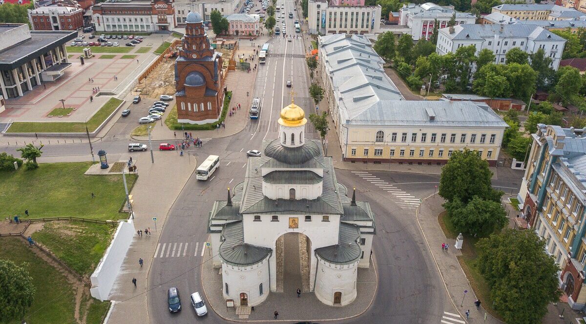 Золотые ворота вид сверху