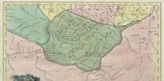 Карта Уфимской провинции из Атласа Российской империи, вышедшего в 1745 году. Однако, ситуация Южного Зауралья, отображенная на этой карте, соответствует 1735 году, то есть времени, когда и была заложена Верояицкая пристань. А вот прочие крепости, кроме первого Оренбурга (Орска) и Озерной, еще построены не были.