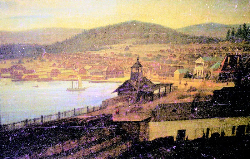 Худ. В.Е. Раев. Черноисточинский завод. 1837 г.