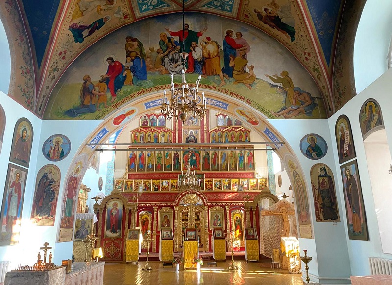 Храм Николая Чудотворца внутри, Новопышминское, Сухоложье