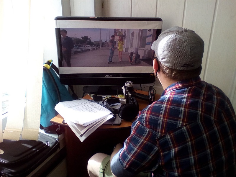 "Съемка комедии «По чесноку!». Екатеринбург, 2016. Фото: из личного архива Дмитрия Зенкова