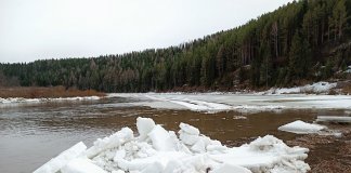 Ледоход на реке Чусовой