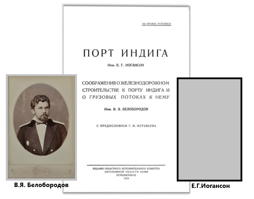 Порт Индига. Е.Г.Иогансон, В.Я.Белобородов