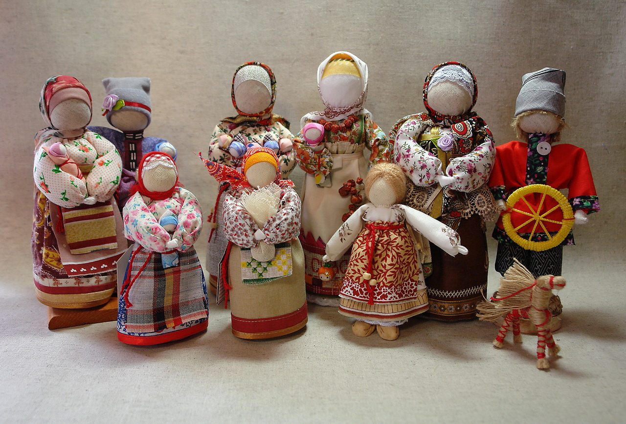 Тряпичные куклы Дины Ерошени