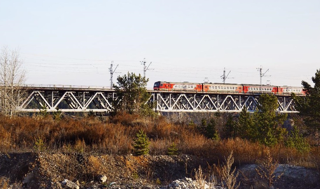 Железнодорожный мост через Пышму, Сухой Лог, Свердловская область