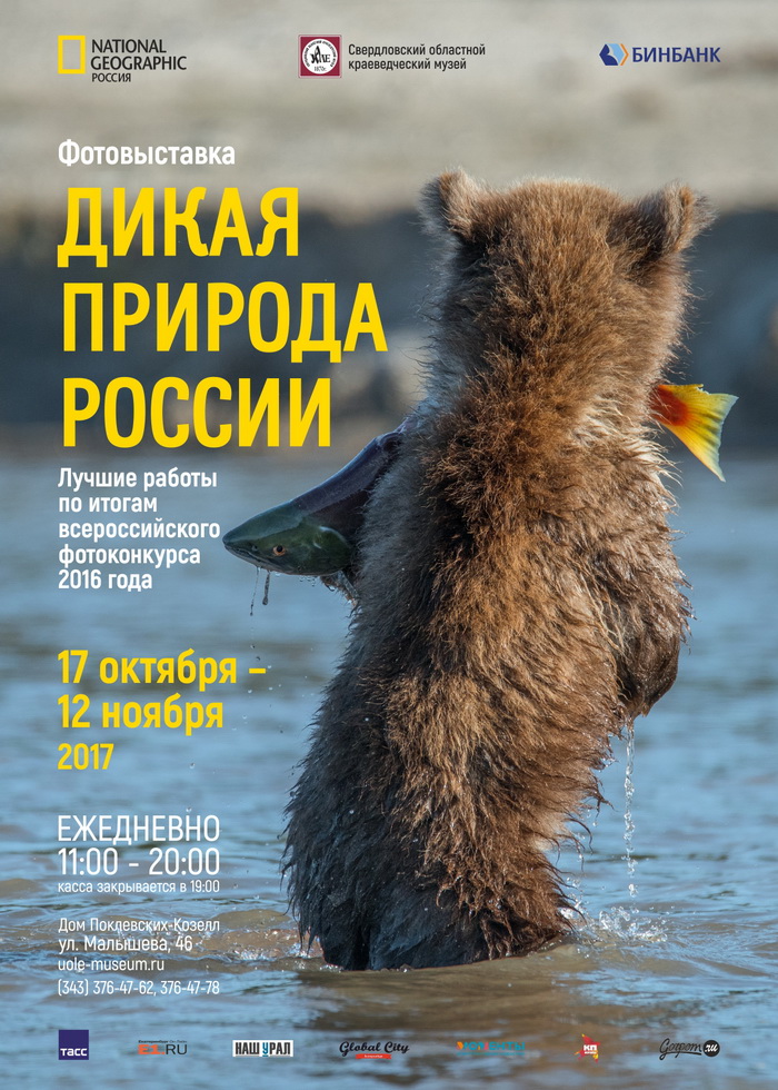 выставочный проект National Geographic: «Дикая природа России» в Екатеринбурге