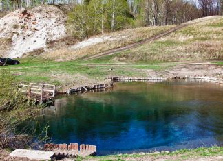 Голубое озеро Башкирии, озеро Зянгяр куль, Уфа, Башкортостан, Башкирия, Южный Урал