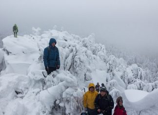 Гора Мясной камень, Пермский край, Зима на Урале