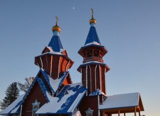 Храм во имя Тихвинской иконы Божией Матери, Атиг, Свердловская область