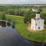 Покрова на Нерли с высоты