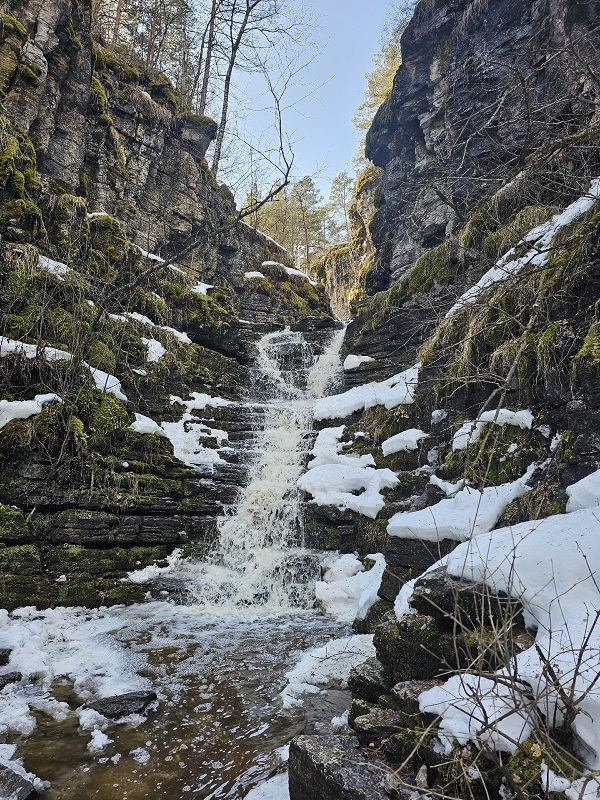 Сухие водопады на реке Ай проснулись. Фото:Ольга Амирова /ВКонтакте