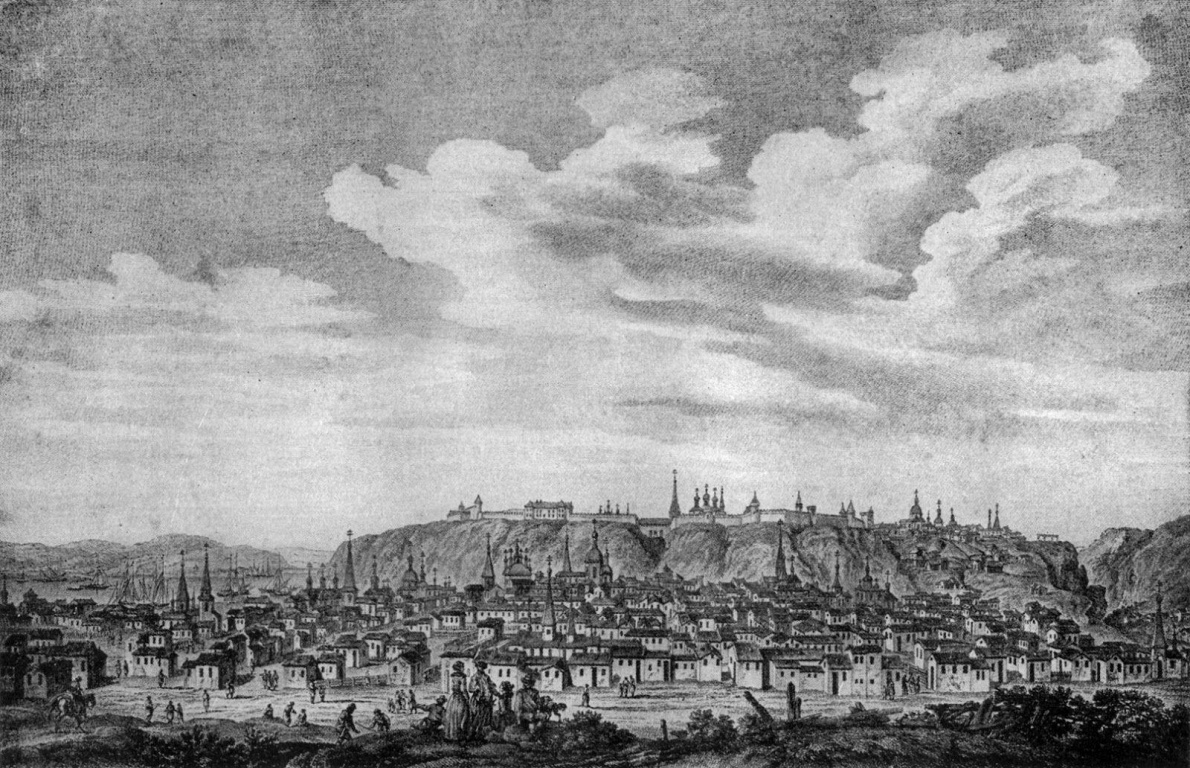 Панорама Тобольска. Альфред Рамбо, 1880 год